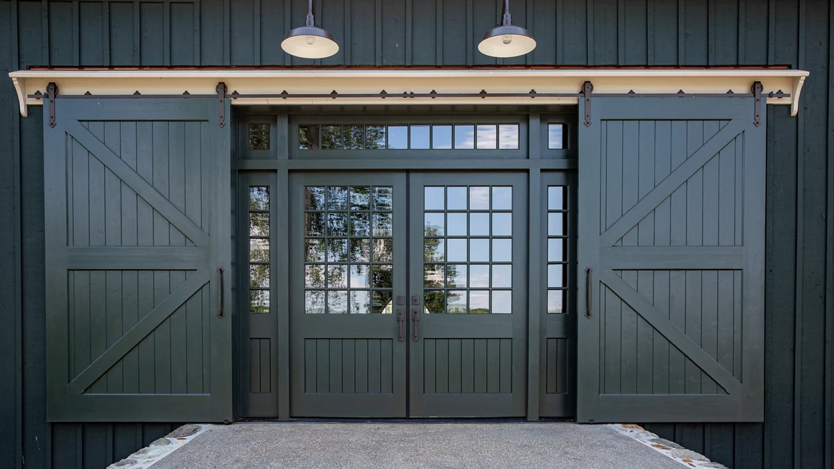 Customized entry door with detailed craftsmanship