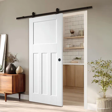 DX panel door white single pocket door directdoors WFDX THRMIN x crop center progressive