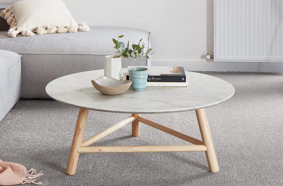 Elegant wall to wall carpet with clean seamless finish