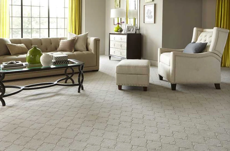 Plush wall to wall carpet adding warmth and comfort