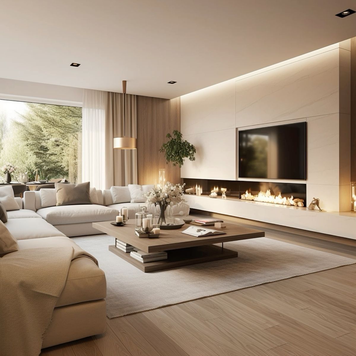 Luxury living room interior