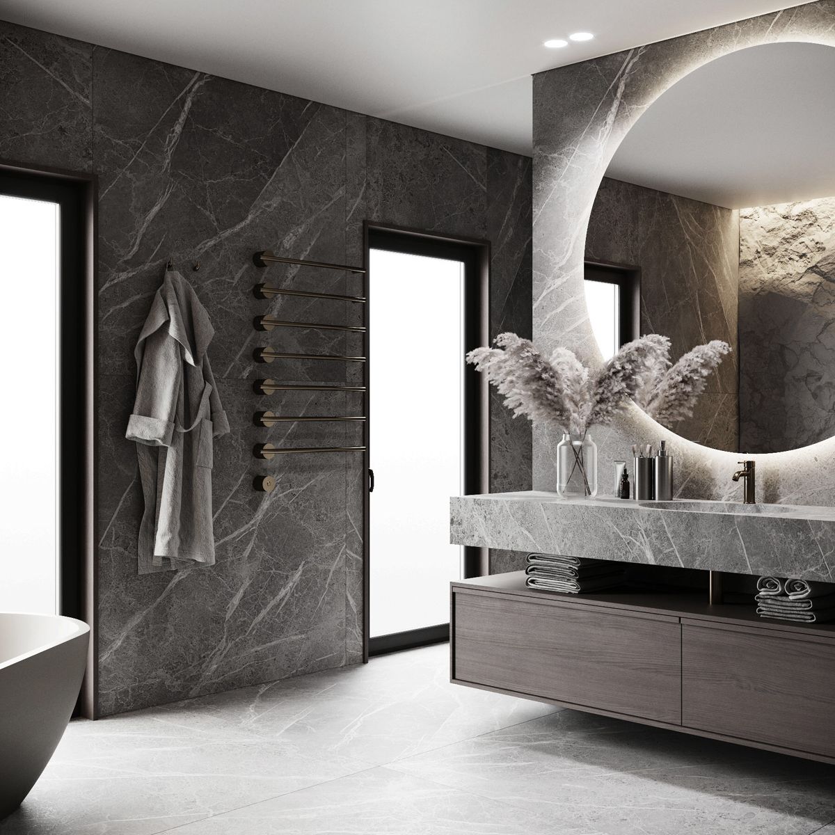 Luxury Master bathroom interior